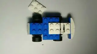 Blue Lego Snowplow in Stop Motion