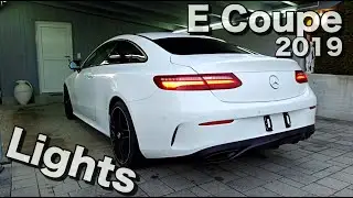 Mercedes E CLASS COUPE C238 Exterior Lights Multibeam Stardust Coming Leaving Home