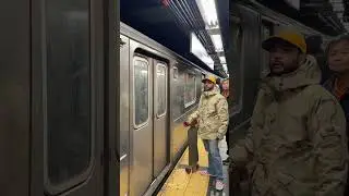 R62A 6 Train rounding S curve at Grand Central-42nd St