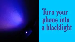 HOW TO TURN YOUR PHONE INTO A BLACKLIGHT