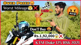 DON'T BUY KTM DUKE 125 BS6 🤬 | Mileage Test😤 | Waste Of Money😣