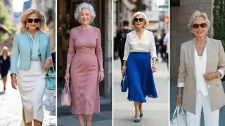 Natural Older Women Over 50 60 & 70  Dressed Classy Fashion Tips part 01
