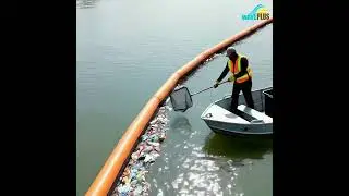🌊 Keep Our Waters Clean with WavePlus Trash Booms 🌊