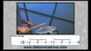 DRUM RUDIMENTS - Flam drag - Drum Lessons - How to Play Drums
