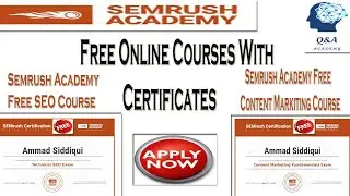 Semrush Free Content Marketing And Seo Course With Certificates | Free Courses With Certificate