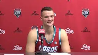 Lobo MBB vs. San José State Postgame: Milos Vicentic (12/20/25)
