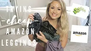CHEAP AMAZON LEGGINGS!! I Try On & Review