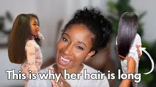 How I Grow Long, Healthy Natural Hair for Myself & My Kids #hairgrowthtips #longhair