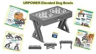 URPOWER Elevated Dog Bowls Adjustable Raised Dog || dogs online shopping