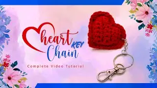 Crochet Keychain : Diy Heart Keychain Xl by Crochet Tutorials