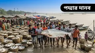পদ্মার দানব! বড় মাছের জন্য বিখ্যাত মৈনট ঘাট। হাড্ডাহাড্ডি নিলামে কিনলো শিল্পপতি। today fish market 