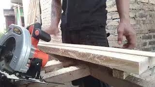 Test belah kayu dgn circular saw cordless xenon, blade saw dari bosch 16t