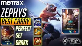 ZEPHYS BEST CARRY JUNGLE ft. Grakk PRO BUILD + GAMEPLAY | AoV | 傳說對決 | RoV | Li&ecirc;n Qu&acirc;n Mobile