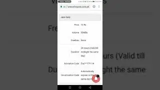 Jazz Warid Internet Packages |Daily|Weekly|Monthly|