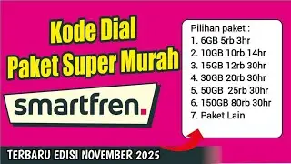 Paket Smartfren Murah Terbaru | Kode Dial Paket Internet Smartfren 2025