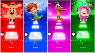 Sheriff Labrador 🆚 Hotel Transylvania  🆚 Pocoyo  🆚 Oddbods Tiles Hop EDM Rush