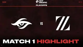 Team Secret vs. ZETA DIVISION // VCT Pacific Playoffs Day 1 Match Highlights