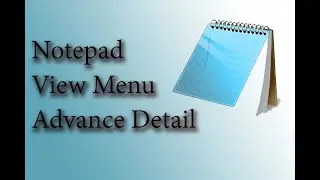 CCC Lecture #7| Notepad View Menu | computer | basic| knowledge | CCC | SR