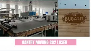 What a gantry moving Co2 laser marking machine can do?  wood, acrylic, leather, glass engraving