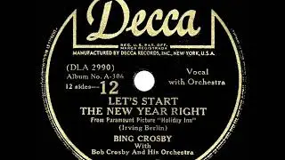 1942 Bing Crosby - Let&rsquo;s Start The New Year Right