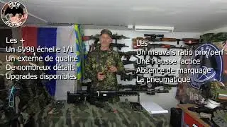 AIRSOFT- Un fusil de sniper russe(airsoft) &agrave; 1000E! Le SV98M de la marque Raptor.
