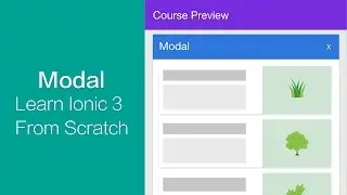 Ionic 3 - Modal Implementation