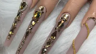 WMW Bling Bling! #nails #nailart #tutorial #acrylicnails #blingnails #acrylicnailstutorial #fyp