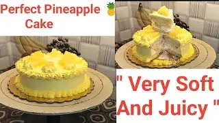 Perfect Pineapple Cake 🎂|Bekary Style Soft And Moist Pineapple Cake Recipe 