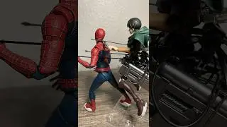 1 subscriddle = 1 cookie 🍪 #aot #stopmotion #spiderman #marvel #actionfigures #attackontitan #figma
