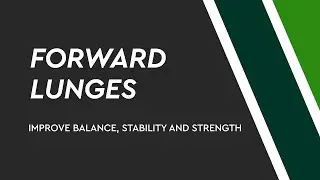 Exercises with an Athletic Trainer: Forward Lunges