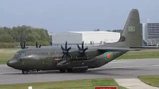 The third Bangladesh Air Force Lockheed C-130J (99-5480, S3-AGG) delivery flight