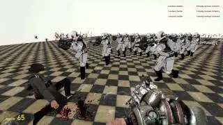 100 Combine Elite Soldiers vs a Tiger Tank & Other Battles in Garry’s Mod