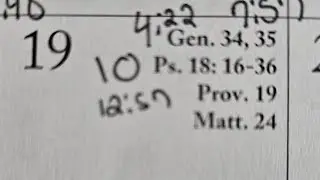 1.19.2026, Bible in a year