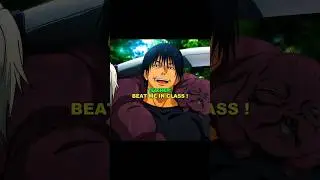 Teacher:Beat me in class| Me:Waiting for outside to beat him #viral #anime #gojo #toji
