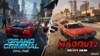 MadOut2 vs Grand Criminal Online | Best Open World Game? Hindi Game Play @AXG8