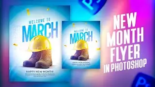 Photoshop Tutorial - New Month Flyer In Photoshop For Beginners