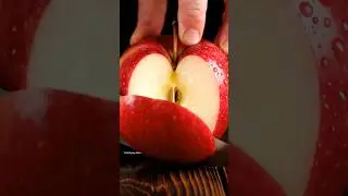 Red Apple ASMR Cutting 🍎🔪 | Satisfying Crunch Sound | Relaxing ASMR #shorts #viral #asmr