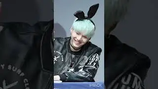 This iconic Yoongi with mint green hair #bts #suga