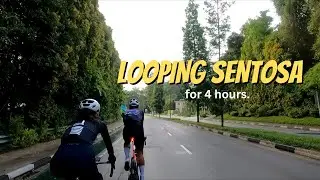 Cycling in Sentosa for 4 hours?!?!