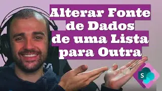 Como renomear uma fonte de dados e alterar fonte de uma lista Sharepoint para outra no Power Apps