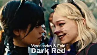 • Wednesday & Enid | Dark Red