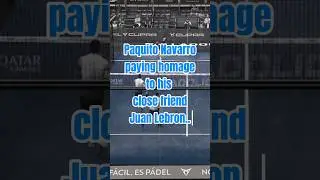 Paquito & Lebron Respect! 🥹💙 #padel #padeladdict  #padelmania #p&agrave;del #Galan #Lebron #PaquitoNavarro