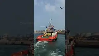 பெரிய கப்பல்களின் Silent Hero 🚢 | Chennai Harbour Tug Boat &ndash; OCEAN BLISS