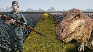 500.000 GERMAN SOLDIERS vs 15.000 T-REX - Ultimate Epic Battle Simulator 2 UEBS 2