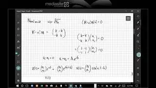 Coupled oscillator problem