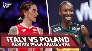 REWIND MEGA RALLY  Italy vs Poland of VNL | Volleyball Nations League 2025