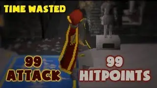 Runescape 2007: Time Wasted Hits 99 Attack & Hitpoints