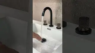 Silent-close pop-up drain adds seamless functionality to your sink setup.#SREEZNX #amazon #bathroom