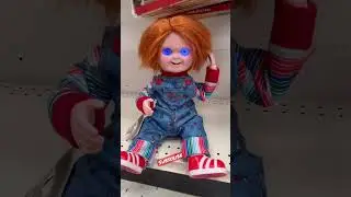 Animated Chucky doll : Party City / Halloween City 2022 #shorts (phrase 3)