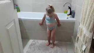 Toddler models bikini